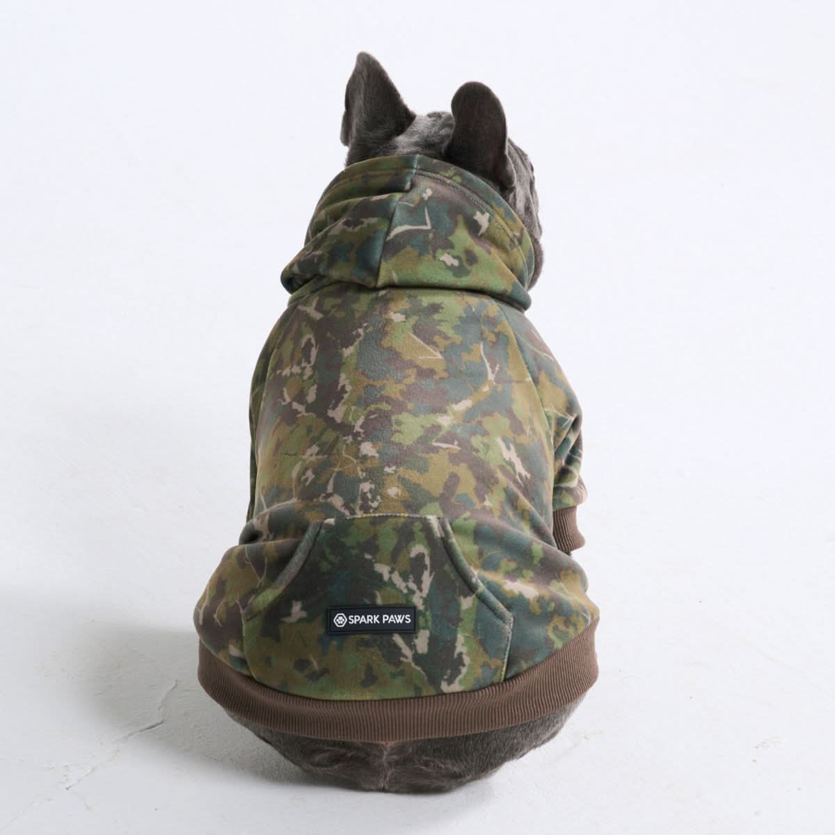 Concrete Wood Dog Hoodie - Moss - Image 3