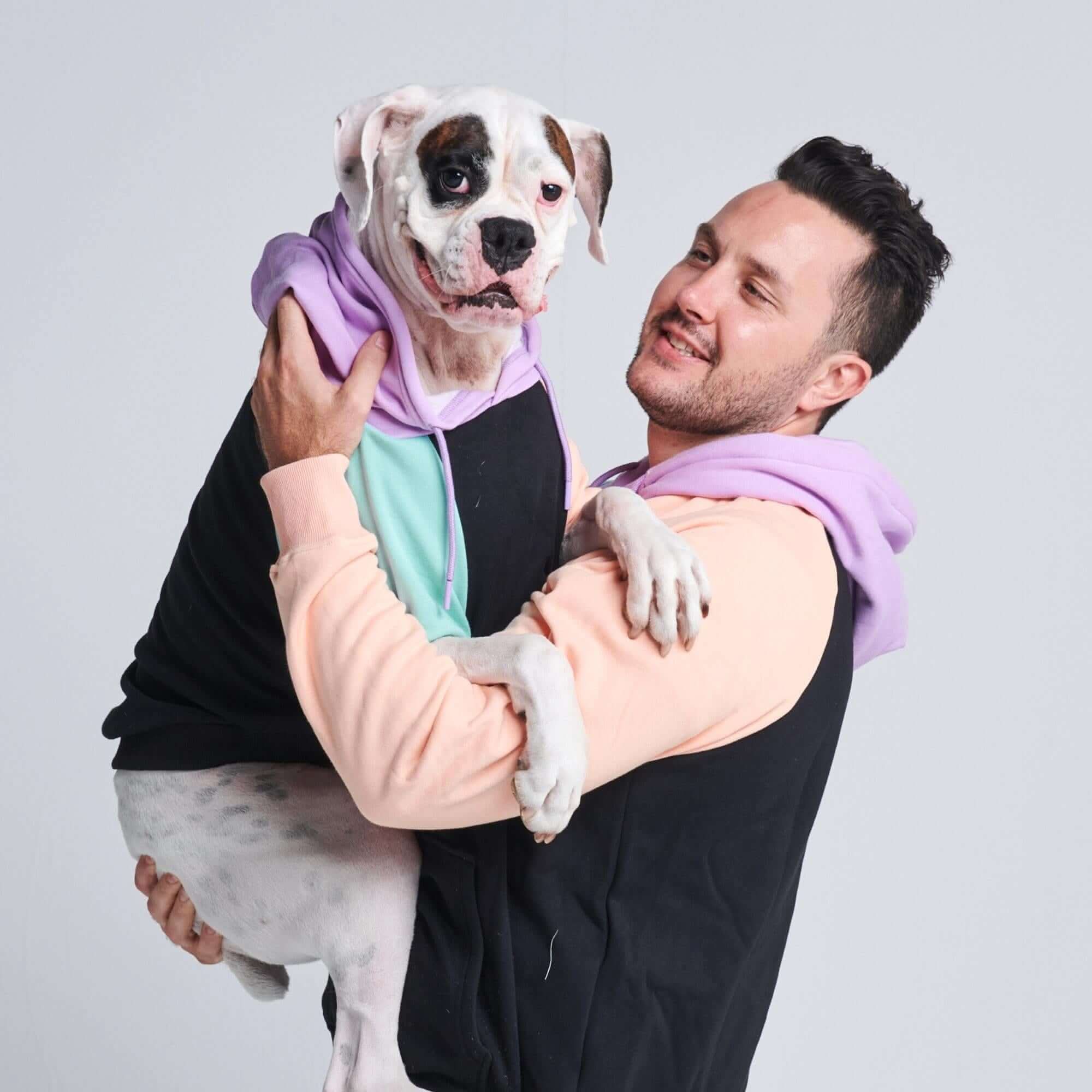 Color Block Human Hoodies - Image 6