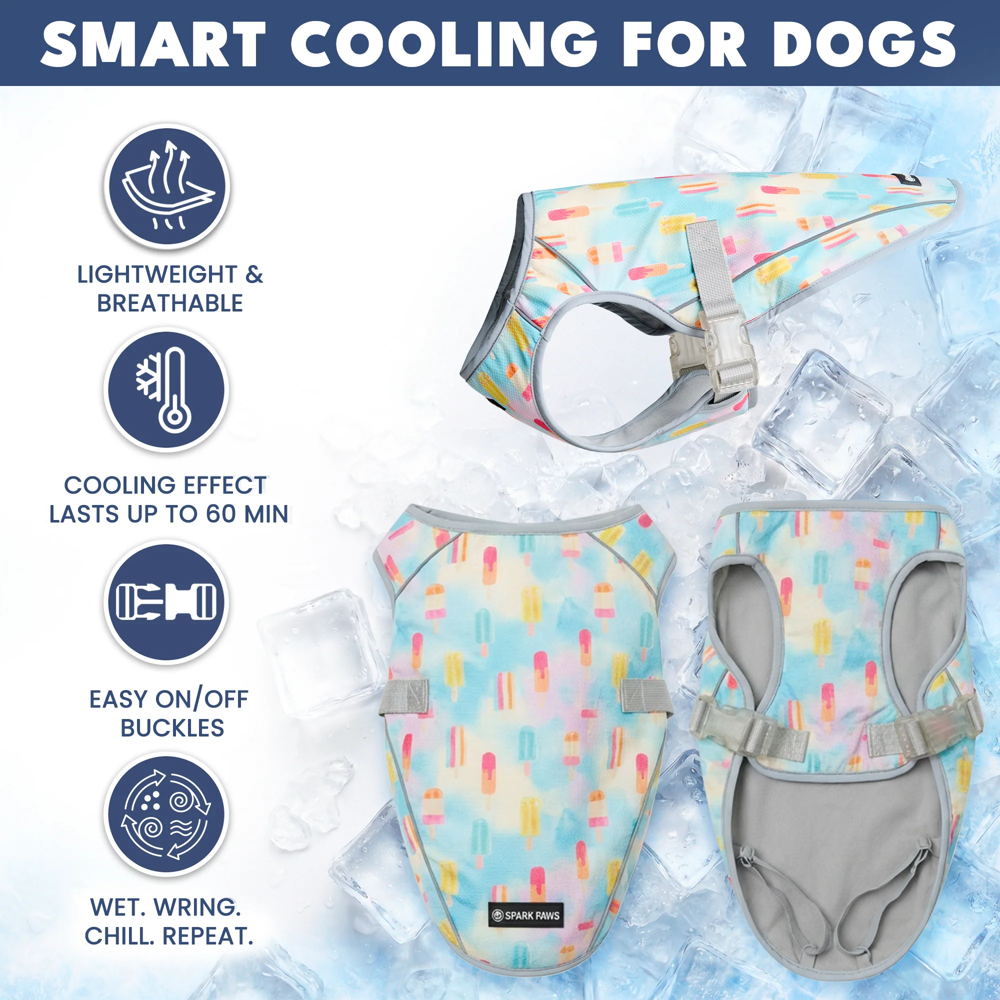 Dog Cooling Vest - Popsicles - Image 7
