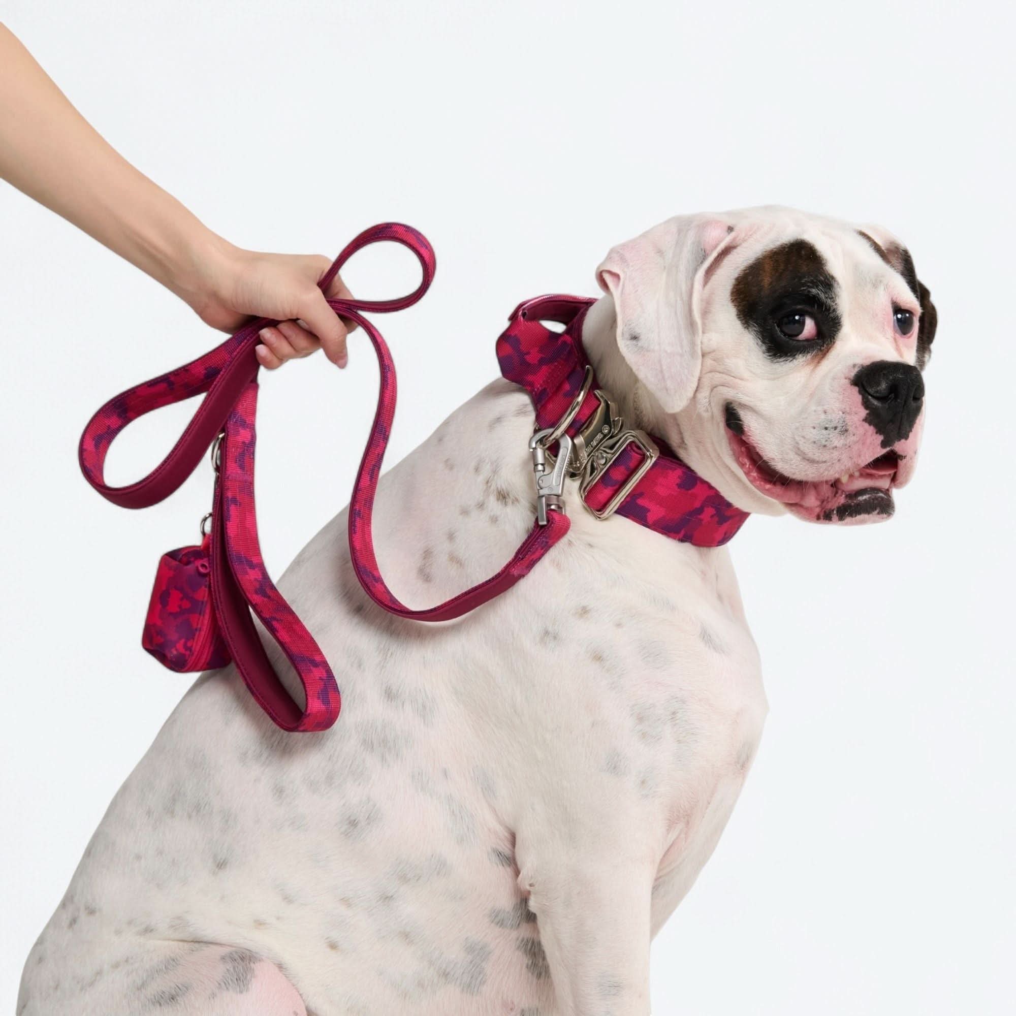 Leash and Poop Bag Holder Set - Fuchsia Camo - Image 3