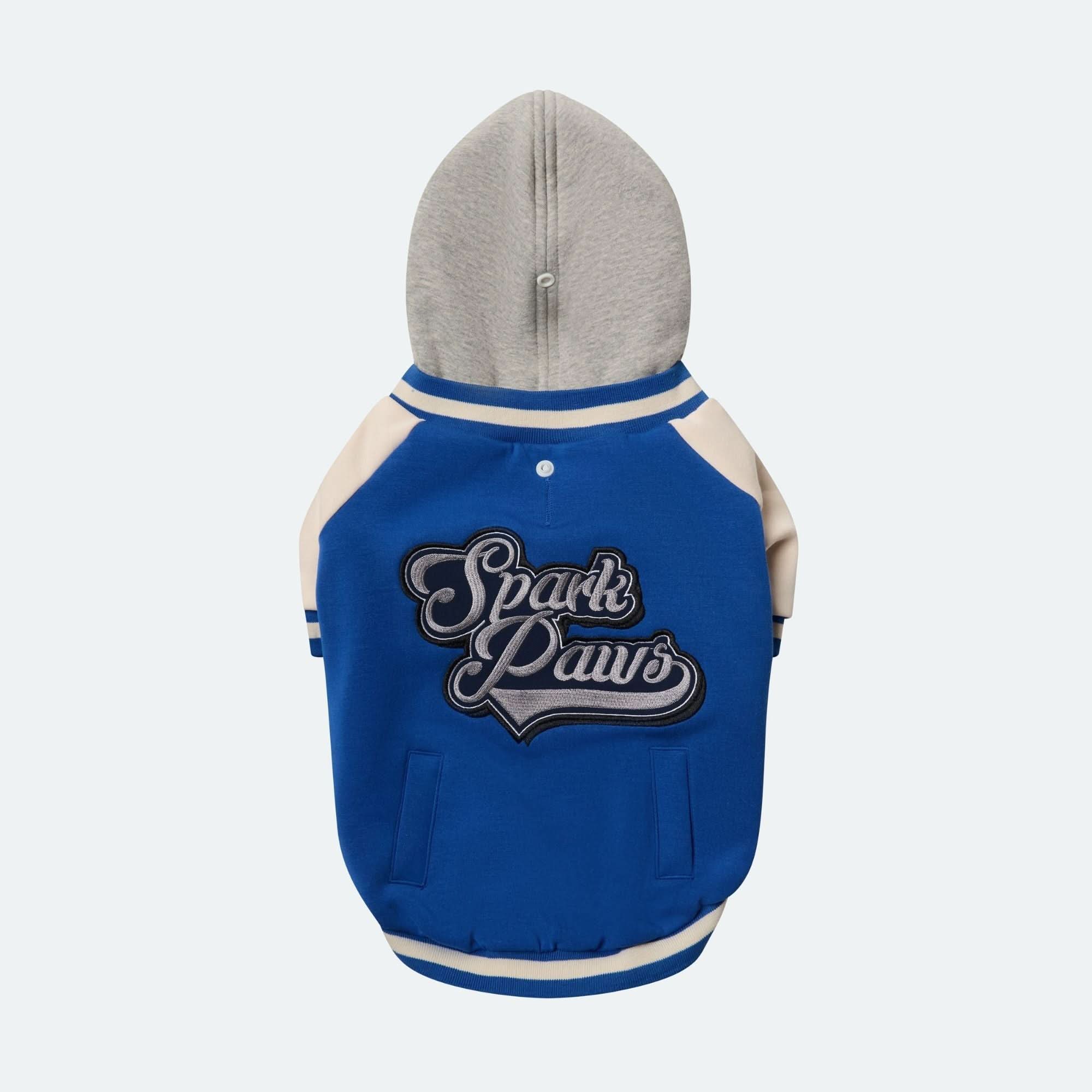 Dog Varsity Jacket - Blue - Image 2