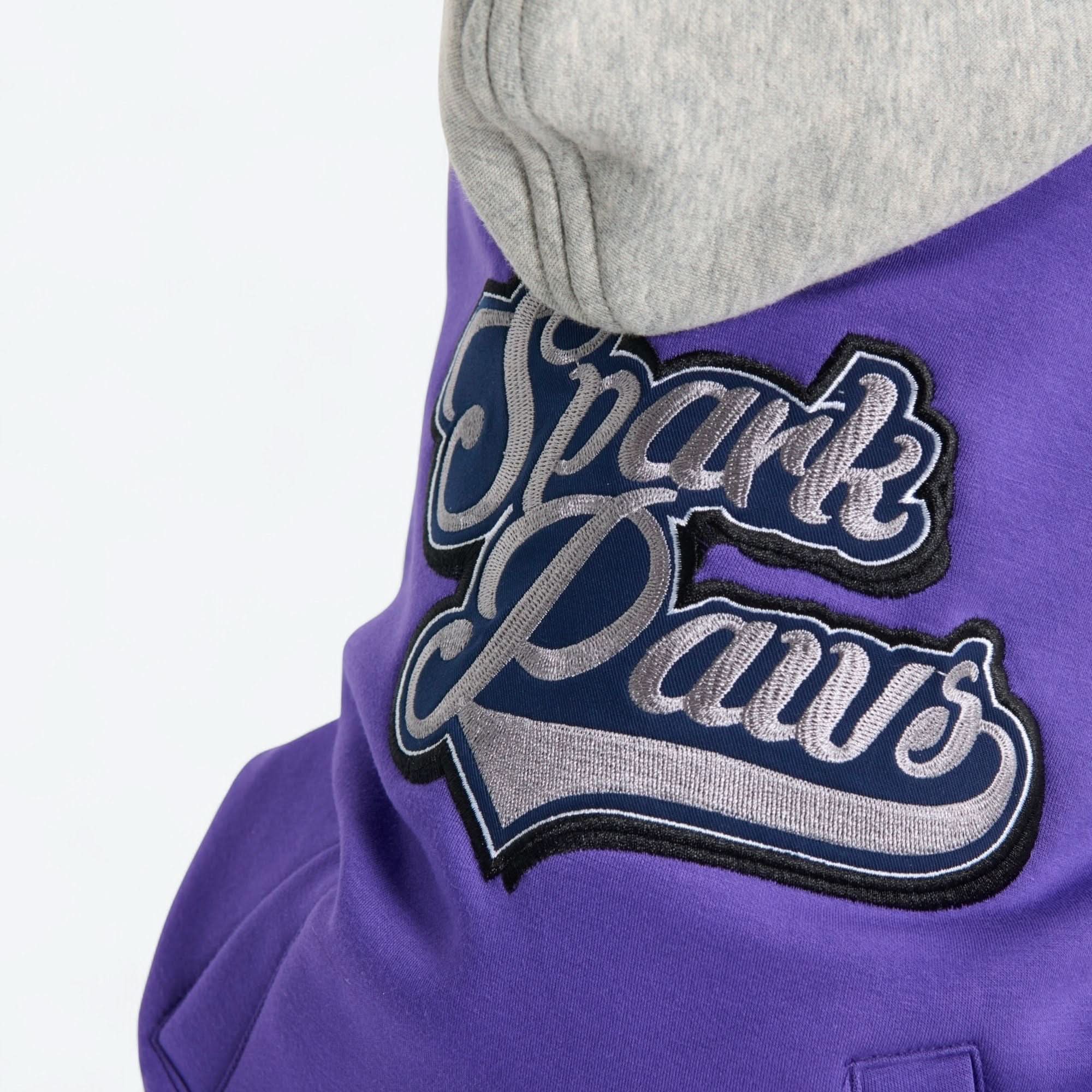 Dog Varsity Jacket - Purple - Image 8