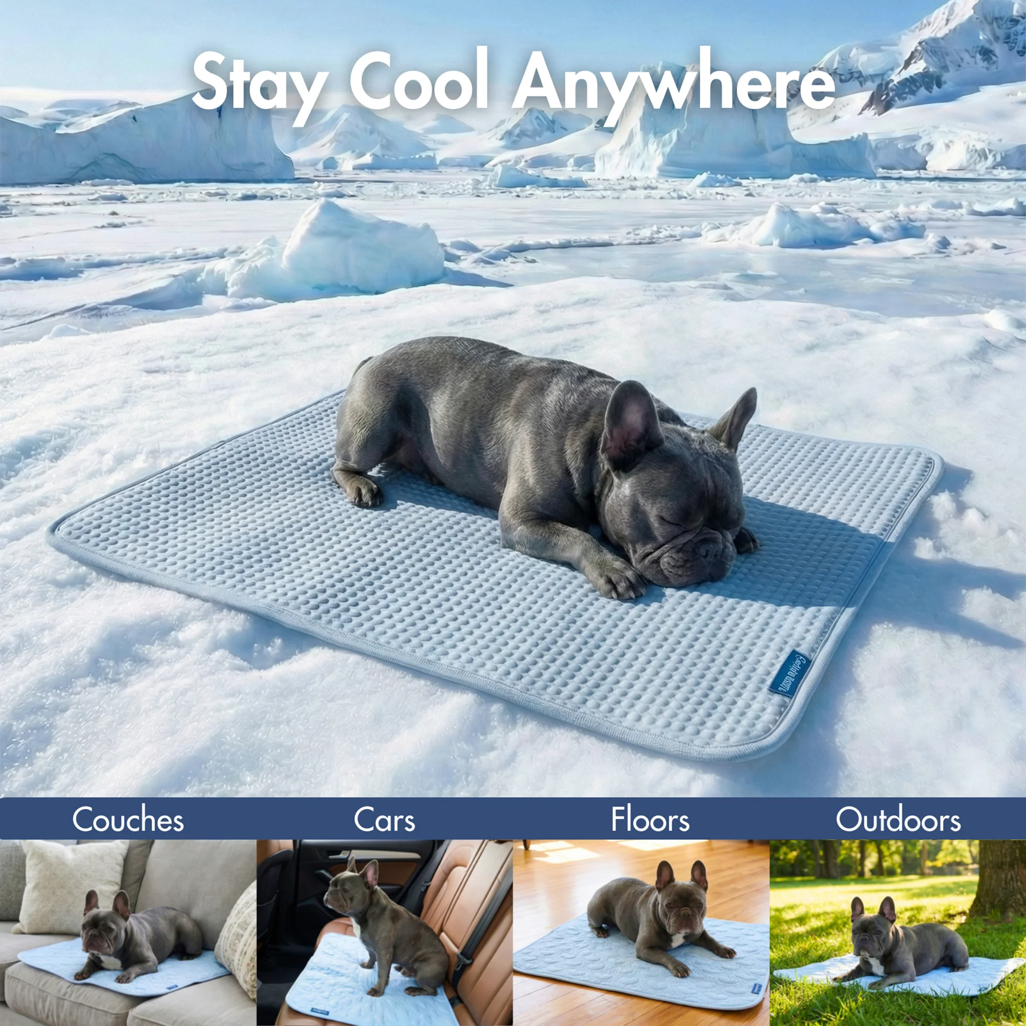 Frostcore™ Cooling Mat - Waffle Blue - Image 11