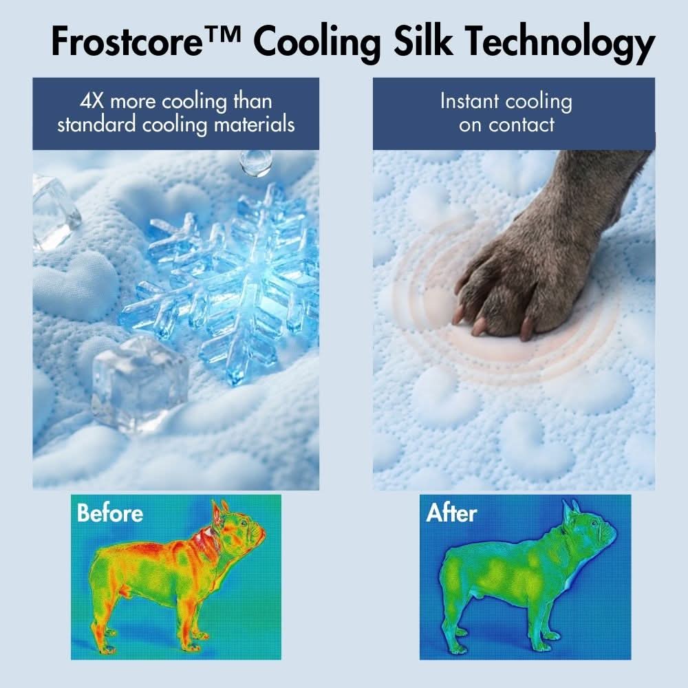 Frostcore™ Cooling Mat - Hearts Blue - Image 7