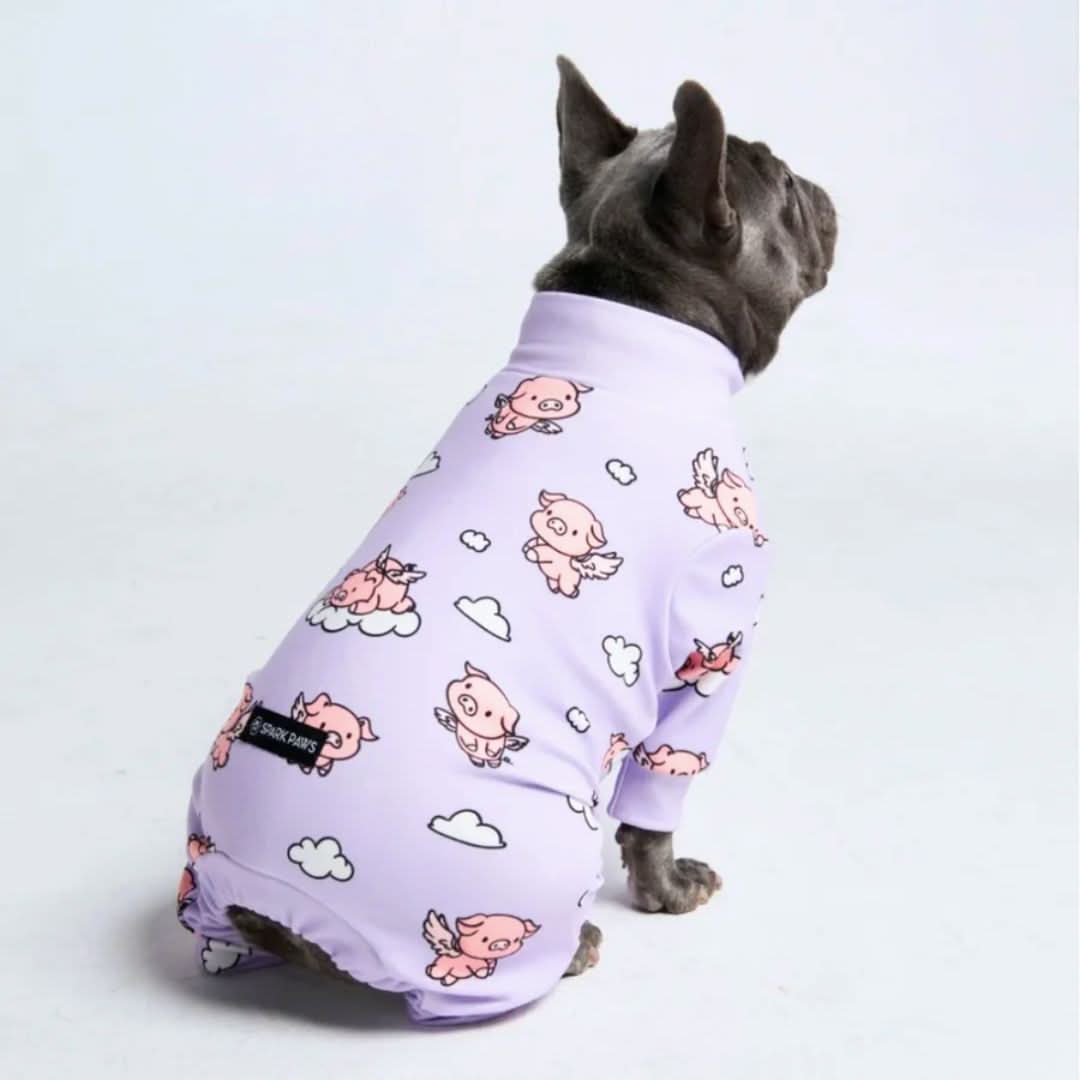 Human Pajama Top - When Pigs Fly - Purple - Image 5