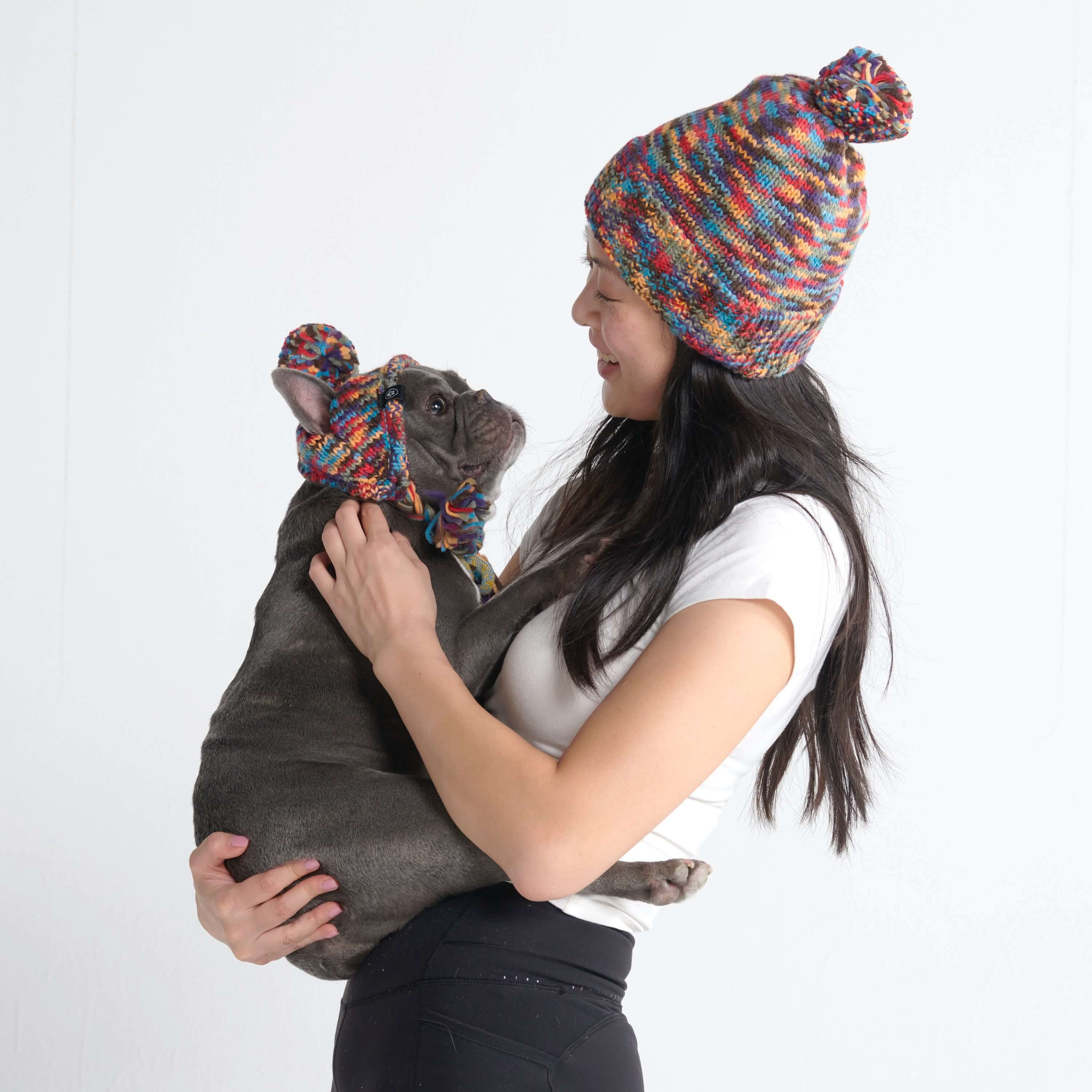 Knit Matching Human Pom Hats - Image 3