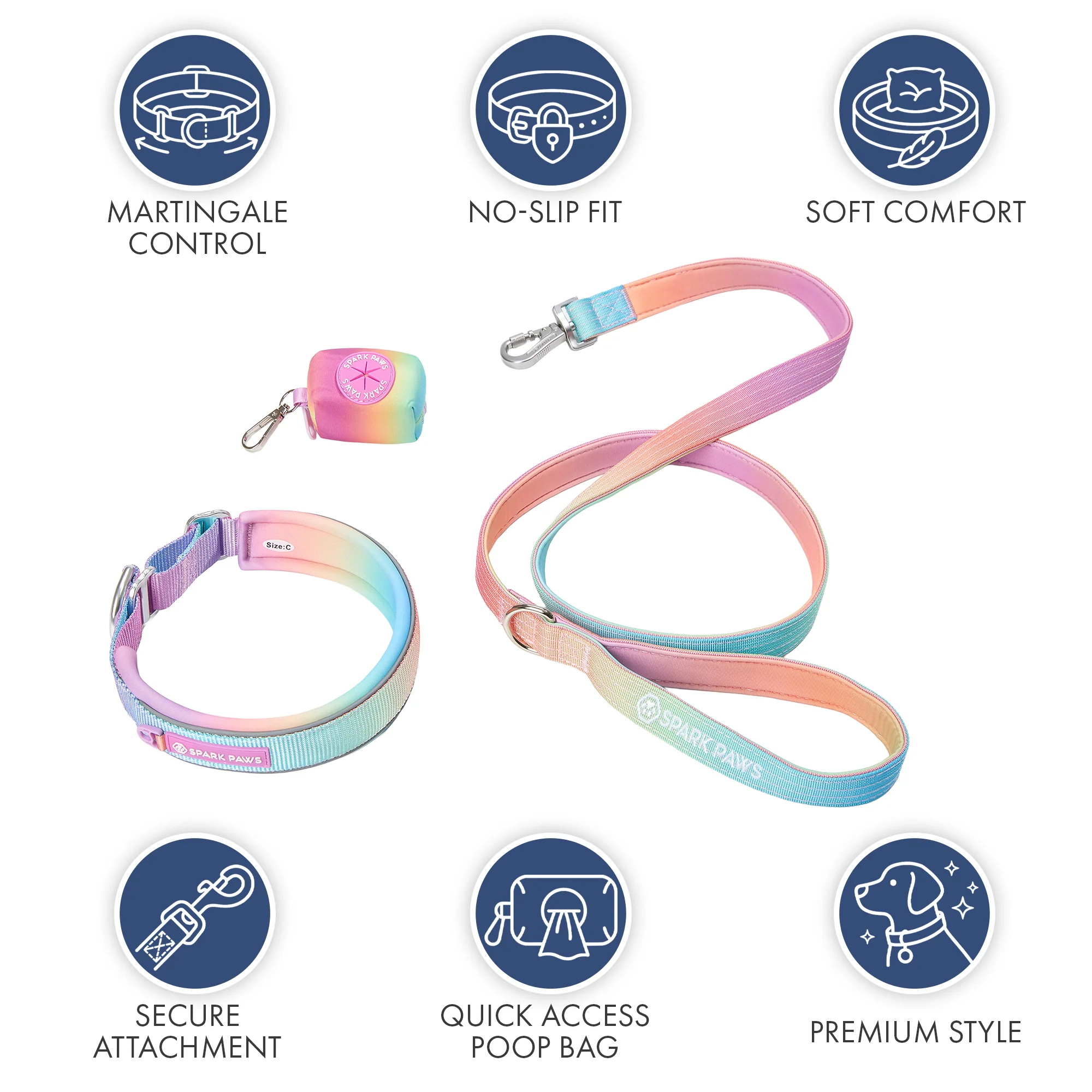 Martingale Collar Set - Pastel Icing - Image 8