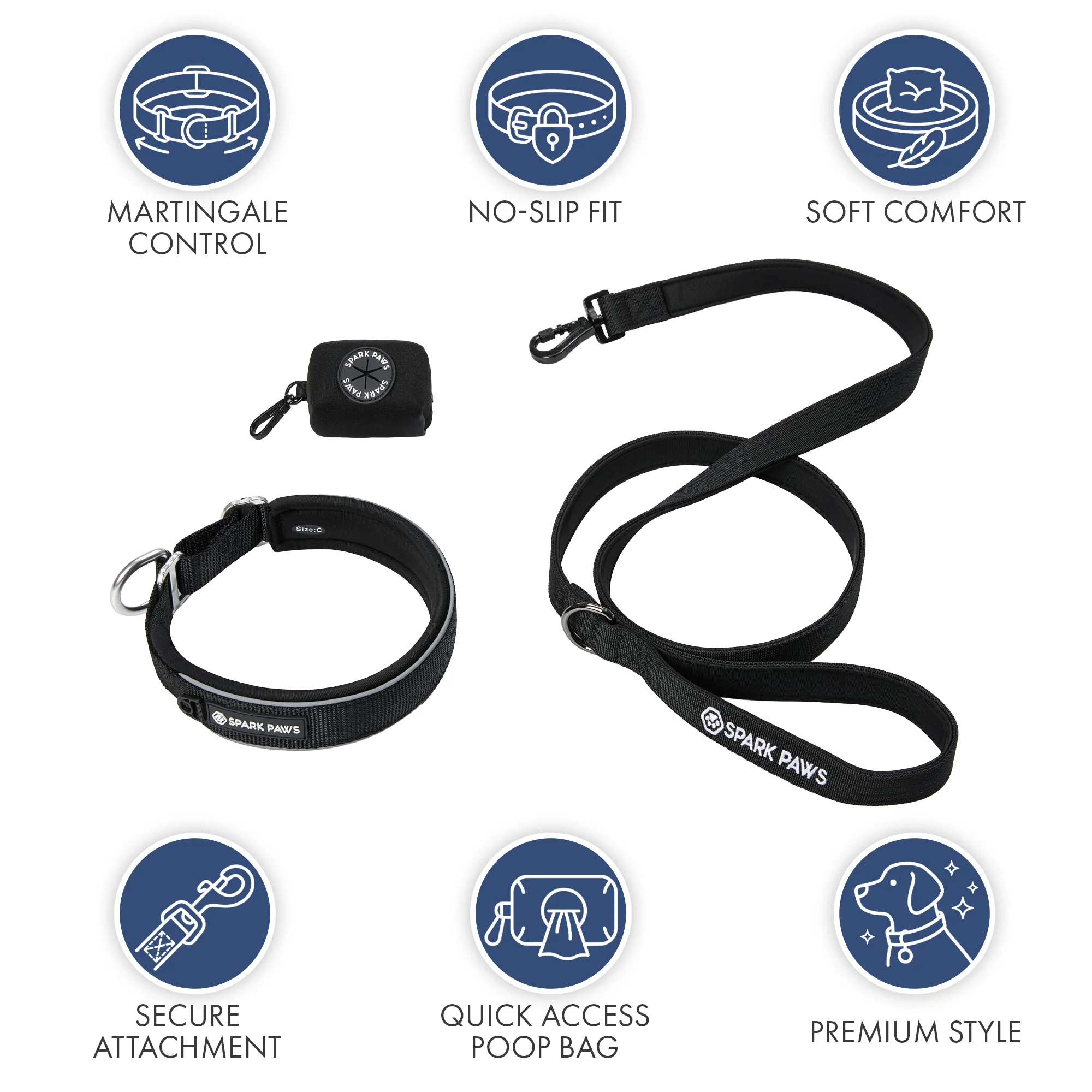 Martingale Collar Set - Black - Image 8