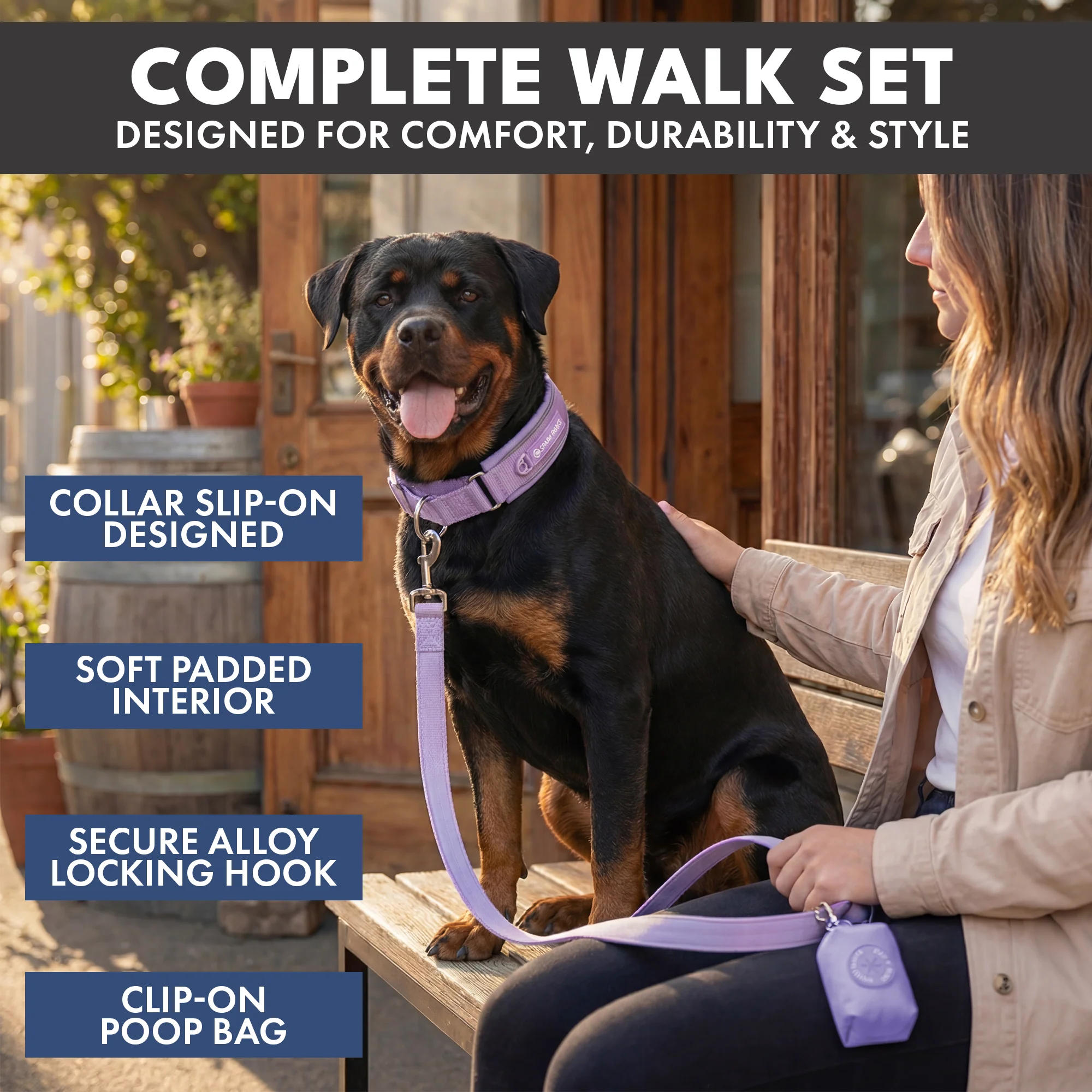 Martingale Collar Set - Lilac - Image 7