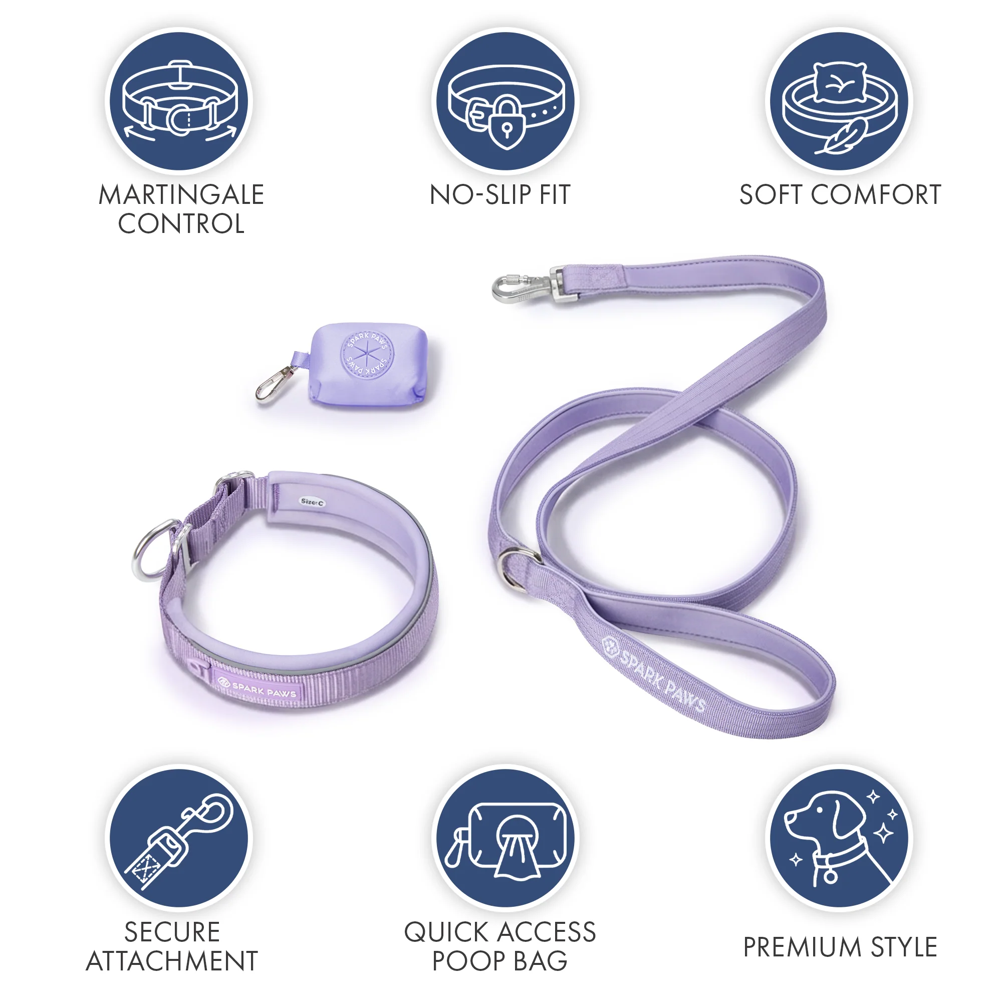 Martingale Collar Set - Lilac - Image 8
