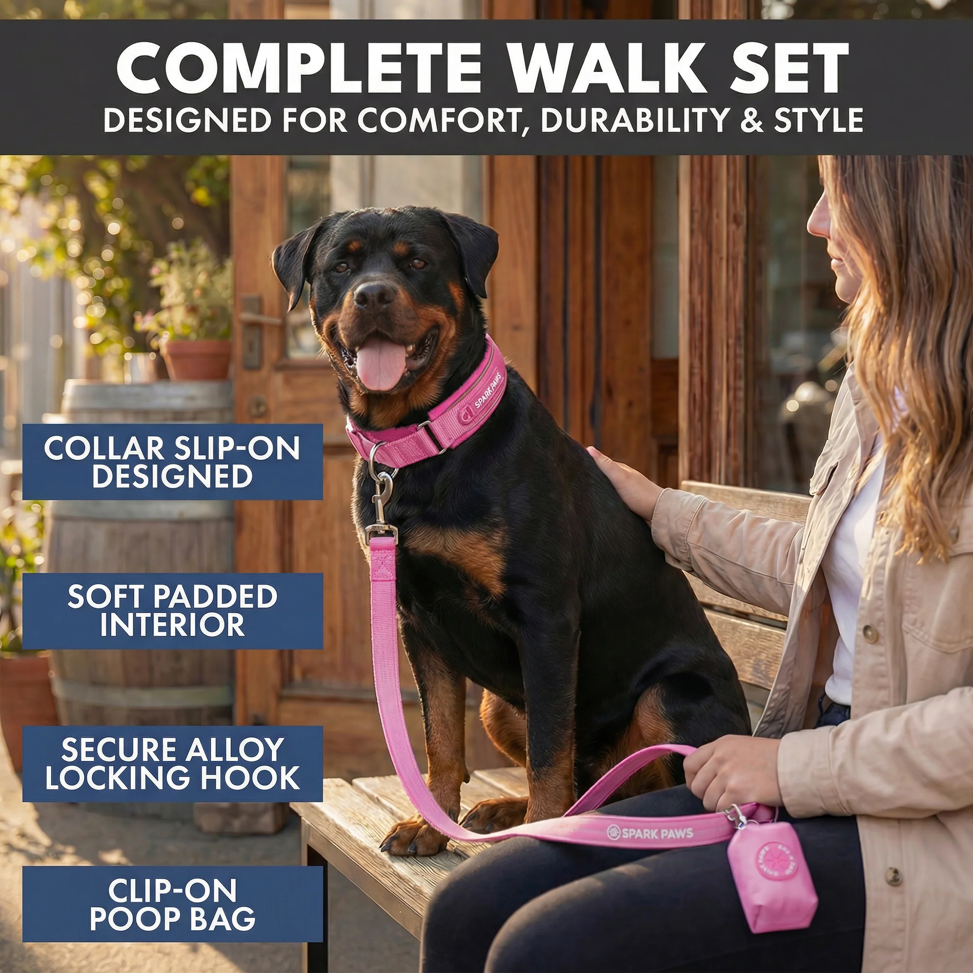 Martingale Collar Set - Pink - Image 7