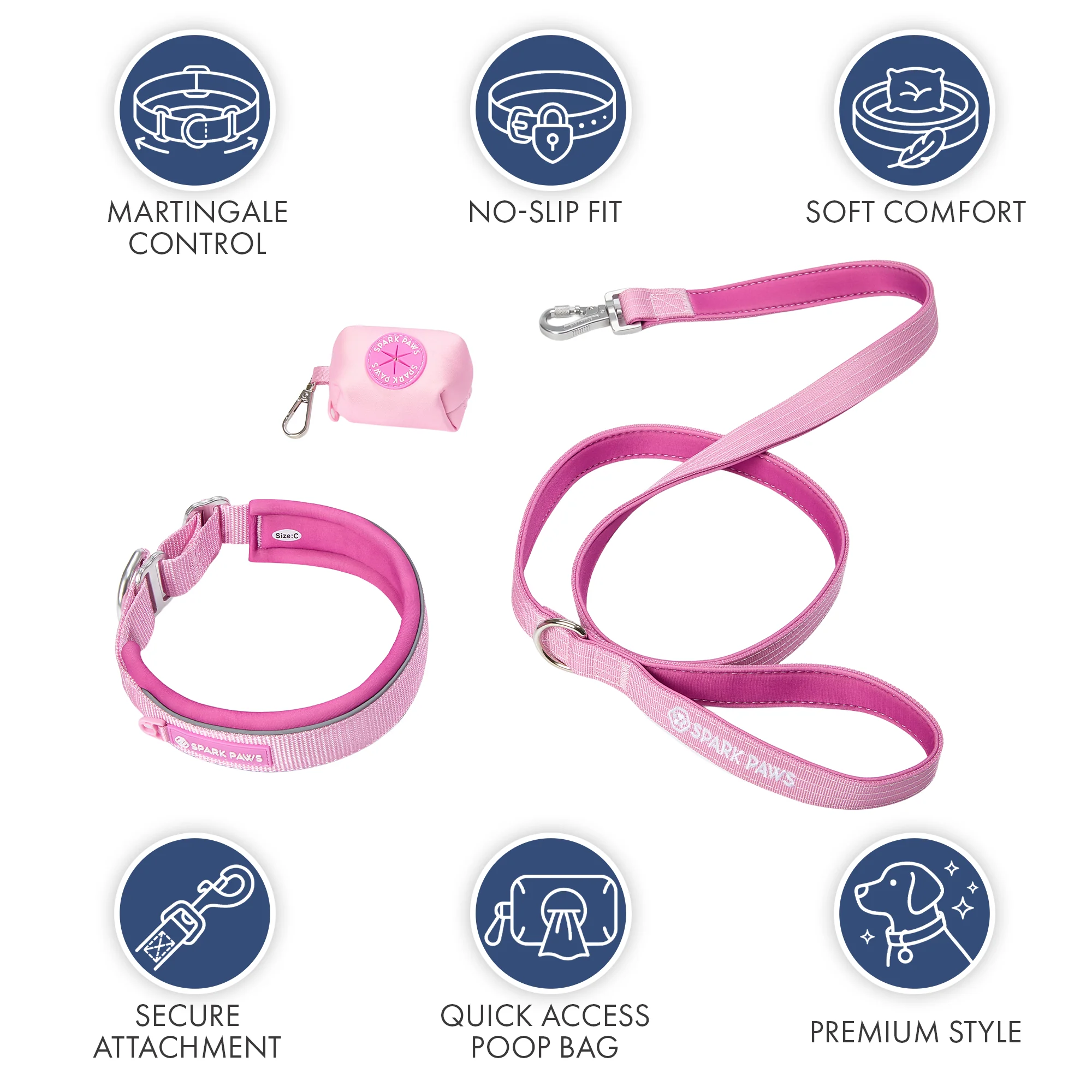 Martingale Collar Set - Pink - Image 8