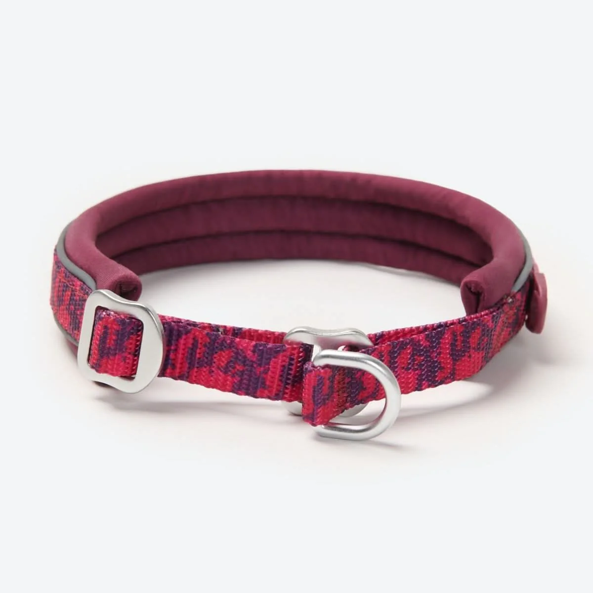 Cushioned Martingale Collar - Fuchsia Camo - Image 2