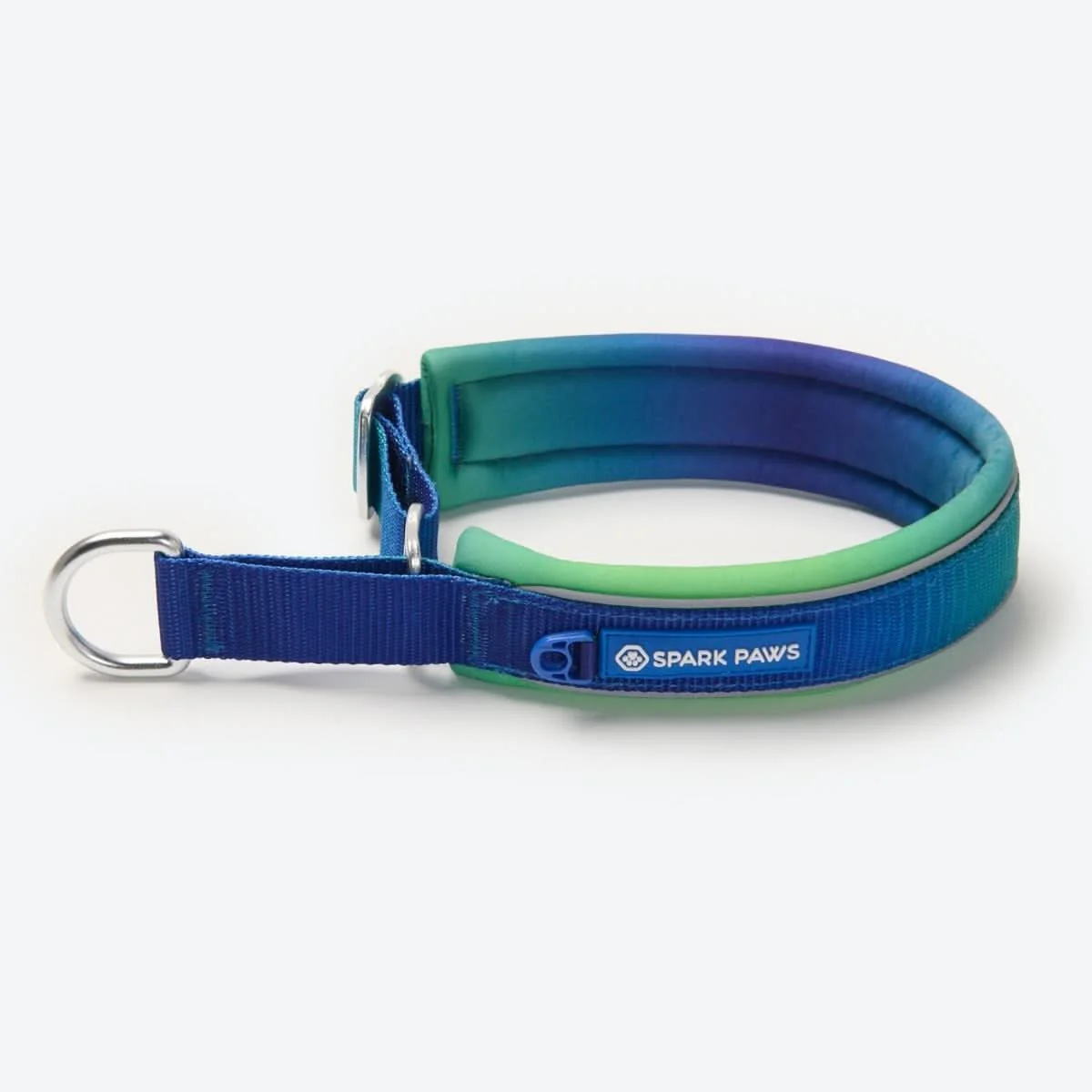 Cushioned Martingale Collar - Lime Wave - Image 6