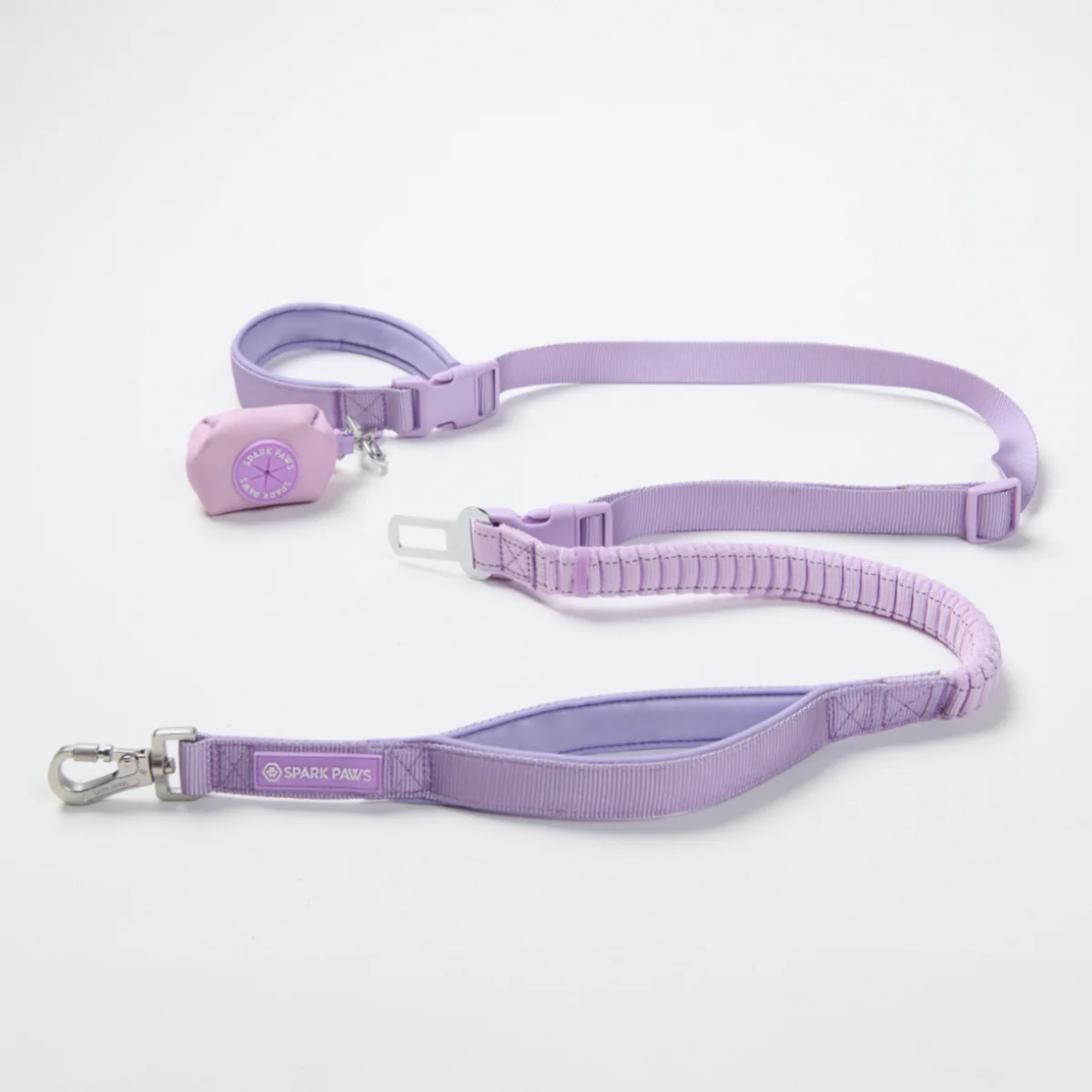 Multipurpose Seatbelt Handsfree Leash & Poop Bag Holder Set - Image 48