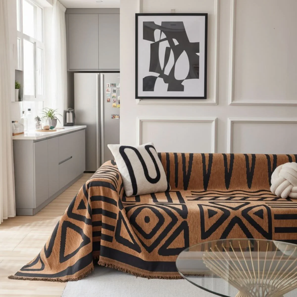 Pet Couch Cover - Boho Brown - Image 2