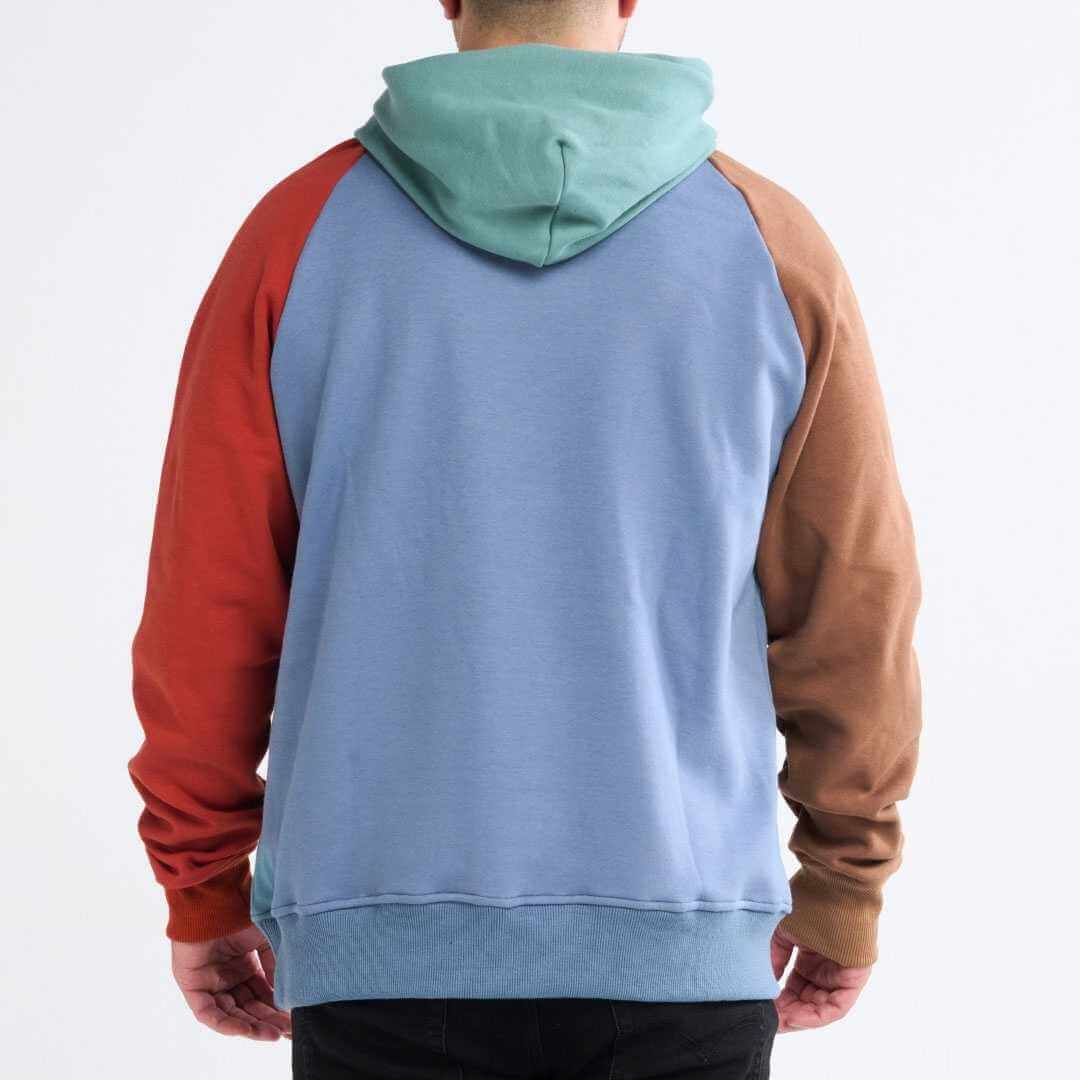 Color Block Human Hoodies - Image 9
