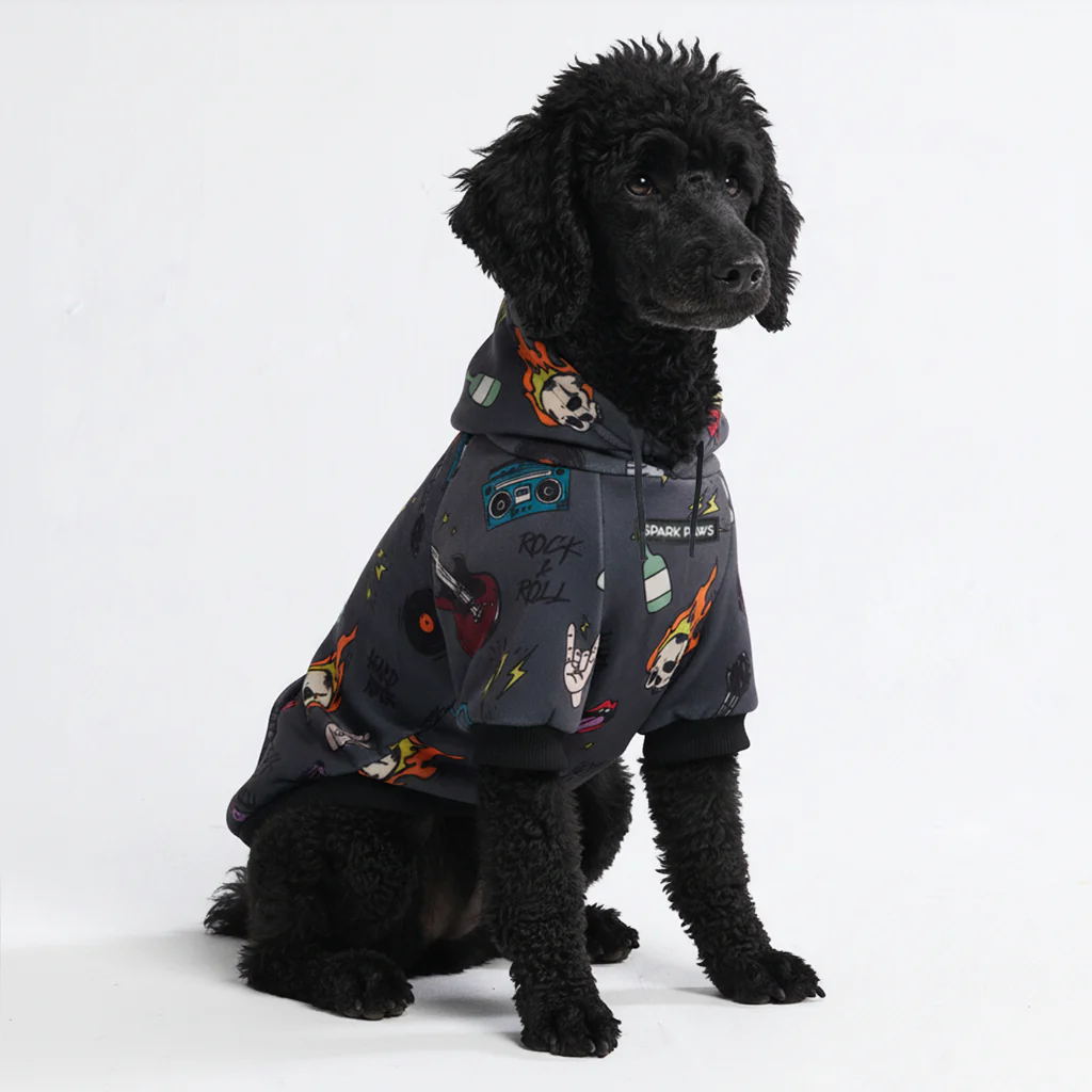 Rock and Roll Dog Hoodie - Image 6