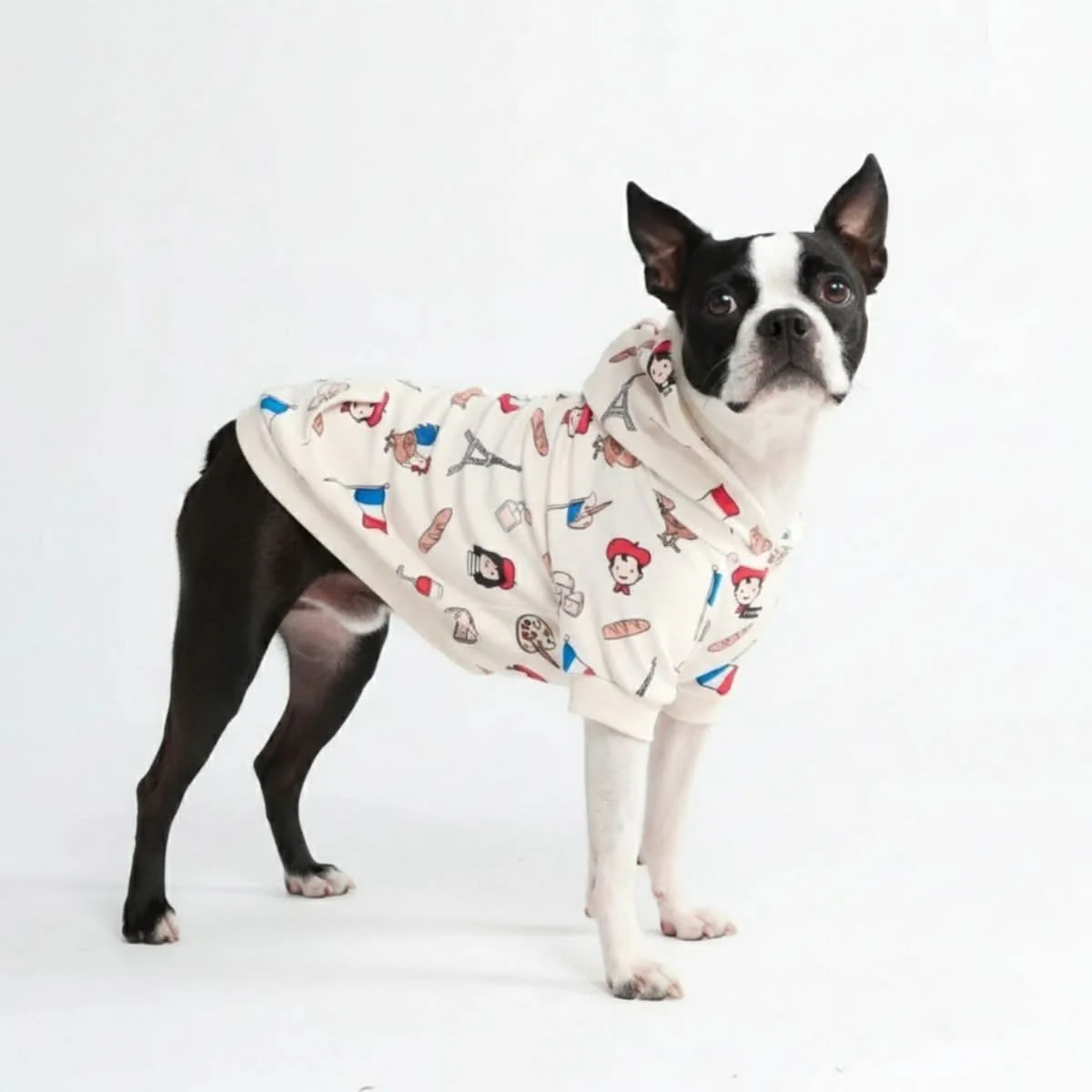 The France Dog Hoodie - Beige - Image 2