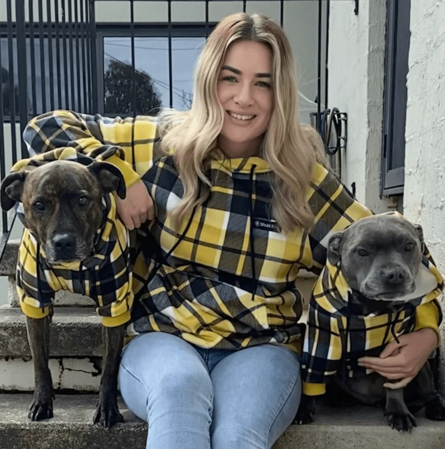 Yellow Plaid Human Hoodie - Image 5